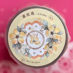 贝壳光 玫瑰庄园 ダイカット加工 7cm×5m 100cm/loop 海外マステ - メルカリ