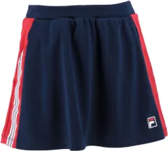 フィラ FILA テニス スコート レディース ウィメンズ 女性 大人 スカート ボトムス ウェア ヘリテージライン ロゴ 吸水 速乾 UVカット 部活動 クラブ サークル スクール  VL7508 20 フィラネイビー