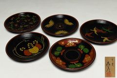 村瀬治兵衛 独楽 茶托 5客 - メルカリ