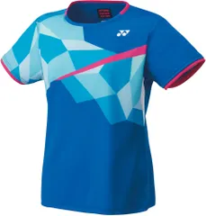 ヨネックス YONEX テニス ウィメンズゲームシャツ スリム 半袖 トップス 吸汗速乾 試合 ゲーム 大会 部活 クラブ チーム ウェア 日本バドミントン協会審査合格品 レディース  20667 786 ブラストブルー