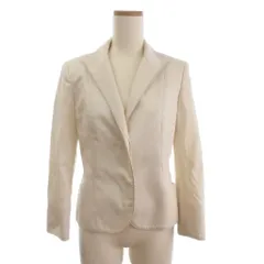 23区 オンワード樫山 テーラードジャケット シングル 2B 背抜き アイボリー 38