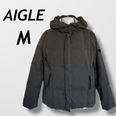 AIGLE エーグル レディース ダウンジャケット M  プルゾン フルジップ  8604-57453 グレー系 (K036) ★