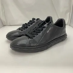 【中古】JIMMY CHOO ローカットスニーカー サイズ39(26㎝相当) 箱なし 黒 ジミーチュウ[91]