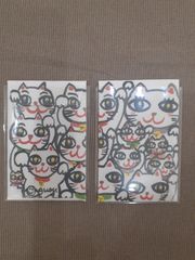 ハッピーあっぷるちゃん 油絵 画家 小楠アキコ作品 20×20cm キャンバス