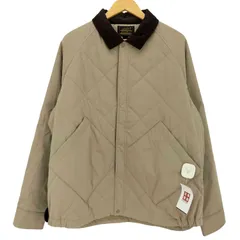 エディーバウアー Eddie Bauer 黒タグ 復刻 THERMOLITE 襟コーデュロイ キルティングジャケット メンズ import：L 