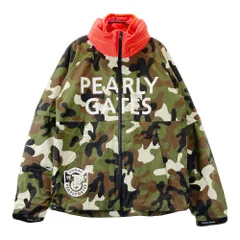 サイズ：5 PEARLY GATES パーリーゲイツ  インナー付 多機能 ジップジャケット カモフラ柄 カーキ系 [240101442903] ゴルフウェア メンズ ストスト