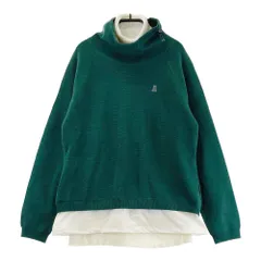 サイズ：38 LANVIN SPORT ランバン スポール  蓄熱インナー付ニットセーター  グリーン系 [240101537147] ゴルフウェア レディース ストスト