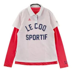 サイズ：L LE COQ GOLF ルコックゴルフ  インナー付 半袖ポロシャツ  ホワイト系 [240101559535] ゴルフウェア レディース ストスト