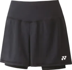ヨネックス YONEX テニス ウィメンズショートパンツ インナースパッツ付 ボトムス 短パン 練習 トレーニング 部活 クラブ UVカット 吸汗速乾 ストレッチ 学校 チーム レディース  25066 007 ブラック