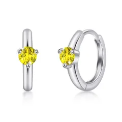 最高級ジルコニア 誕生石 「愛の幸運」 金属アレルギー対応 シルバー925 人気 フープピアス 18金 レディース アクセサリー ピアス プレゼント