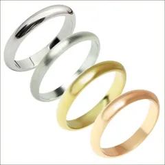 ステンレス 指輪 3ミリ幅オーバル ミラーリング ３mmMirror Ｒｉｎｇ 金属アレルギー対応 アクセサリー 刻印 名入れ 錆びない 変色しないリング ギフト用にも人気 / ジーラブ [single03]
