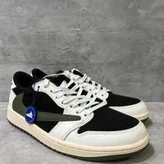 NIKE×Travis Scott Womens Air Jordan 1 Low OG Medium Olive サイズ27.5 ナイキ× トラヴィススコット