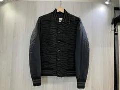 冬 MONCLE モンクレール ダウンジャケット ダブルジップ スタジャン ゼブラ柄 黒×カーキ サイズ0