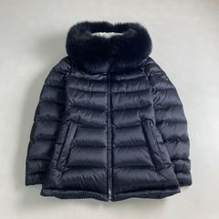 デュベティカ ダウンコート フォックスファー 2way ダークグレー 38