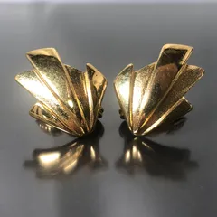 MONET モネ イヤリング ゴールドカラー 総重量約10g クリップ式 大ぶり レディースアクセサリー■S97