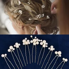 髪飾り 9点セット ヘアピン かんざし パール 白 結婚式 成人式 卒業式 和装 洋風 着物 留袖 振袖 訪問着 色打掛 袴 浴衣 シルバー ゴールド ヘアアクセサリー お呼ばれ 前撮り 日本髪 30代 40代 50代