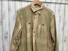 古着 ジップアップブルゾン CPOジャケット パステルブロックチェック 