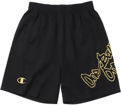 チャンピオン Champion バスケット ショーツ メンズ E-MOTION ショートパンツ ハーフパンツ 短パン 半ズボン 半パン バスケ バスケット 部活 練習 トレーニング プラクティス 男性  C3WB524 981 ブラック×ゴールド