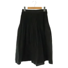 ユナイテッドアローズ UNITED ARROWS プリーツフレアスカート ロング ブラック /DO ■OS