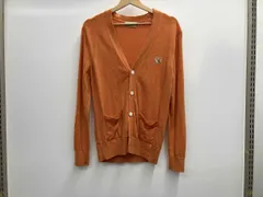 MAISON KITSUNE メゾンキツネ フォックスヘッドパッチカーディガン オレンジ EM00557KT1036 Mサイズ