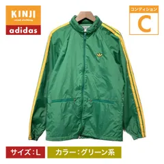 adidas　ナイロンジャンパー　70s-80s vintage　70年代-80年代　アウター　ハイネック　フルジップ　袖ライン　ワンポイント　ブランドロゴ　トレフォイル　ADS-380FT　デサント社　日本製　スポーツ　古着