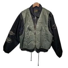 SPINASH WATERPROOF　フライトジャケット　ミリタリージャケット　2WAY　ベスト取り外し可能　ワッペン　古着