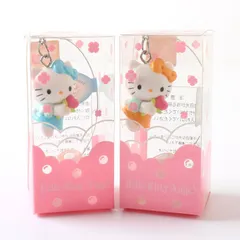 MHR0278 未使用 SANRIO サンリオ Hello Kitty ハローキティ エンジェルキティ スイングマスコット 2個セット 平成レトロ レア 1998