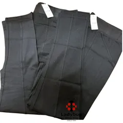 2枚セット yours clothing レディース  ハイライズ レギンスパンツ ハイウエスト スパッツ ブラック 無地  黒 5L uk20 大きいサイズレディース