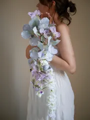 ウェディングブーケ　リングブーケ　個性派ブーケ　短納期可能