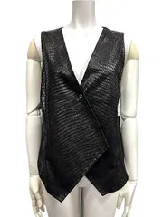 【中古】HIROKO BIS 　ヒロコビス　ベスト　ブラウン系　11号　Lサイズ　秋冬　ジレ＿S26＿セルモアから出品＿s-0853-r26