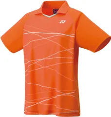 ヨネックス YONEX テニス ウィメンズゲームシャツ トップス 半袖 ベリークール UVカット 吸汗速乾 制電 試合 大会 部活 クラブ チーム 日本バドミントン協会審査合格品 レディース  20625 005 オレンジ