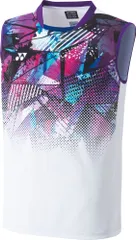 ヨネックス YONEX テニス メンズゲームシャツ ノースリーブ トップス ベリークールドライ UVカット 吸汗速乾 ストレッチ 制電 試合 大会 部活 チーム 日本バドミントン協会審査合格品  10526 011 ホワイト