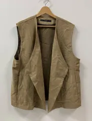 FRAMe WORK フレームワーク ベスト 25-011-220-7300-3-0 25SS フェイクスエードドレープジレ セレクトショップ サイズ不明 ブラウン 日本製