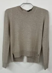 ベージュ FOSSI フォッシィ　カシミヤ　カーディガン　サイズ40 茶系　タグ付　未使用