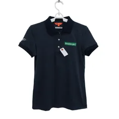 【美品】BEAMS GOLF(ビームスゴルフ) ポロシャツ 黒系総柄 レディース M ゴルフウェア 2510-0907 中古