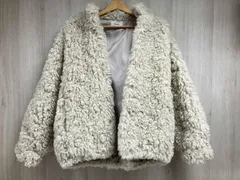 CLANE 田中みな実 CURL FUR SHORT COAT 13104-0612 クラネ カールファーショートコート ジャケット レディース 0 アイボリー ホワイト系 
