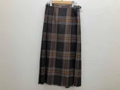 OND O'NEIL OF DUBLIN オニールオブダブリン チェックスカート ブラウン ウールスカート U.S.8