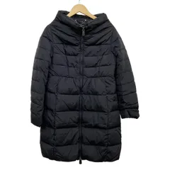 Max MaraWEEKEND(マックスマーラウィークエンド) ダウンコート サイズIJ 42 レディース - 黒 長袖/ギャザー/ジップアップ/冬