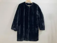 JOURNAL STANDARD ジャーナルスタンダード フェイクファー襟無しコート ボアコート フェイクファーコート ボアコート 黒 冬