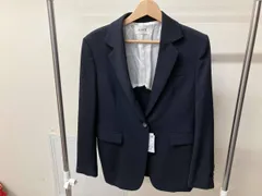 シワ有り/ROPE ノーカラージャケット　ブラック  サイズ36