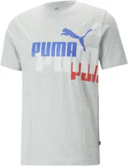 プーマ PUMA ESS+ LOGO POWER Tシャツ  675728 04 ライト グレー ヘザー