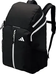 アディダス adidas サッカー ボール用デイパック 32L 黒色 シルバー ブラック 銀色 グレー リュック リュックサック 通学 部活 サッカー バレーボール 中学生 高校生 大学生 通勤  ADP41BKSL 黒×シルバー