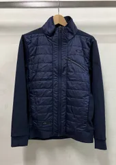 OAKLEY オークリー SKULL HYBRID FLEECE PUFF JACKET スカル ロゴ 刺繍 ネイビー ナイロン(中綿ナイロン) スポーツ サイズM ベトナム製