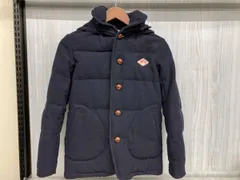 DANTON × BEAMS JD-8855 CWM ダントン ビームス ウールモッサ ダウンジャケット ネイビー レディース サイズ34 