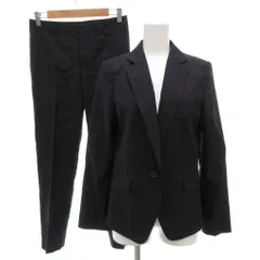 アンタイトル UNTITLED スーツ セットアップ テーラードジャケット パンツ シングル 1B 総裏地 ストライプ 2 1 紺 ネイビー /GV ■FF