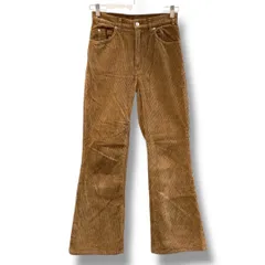 GALERIE VIE ギャルリーヴィー セミフレアパンツ サイズ32 ブラウン コットンコーデュロイ NO 23-04-95-04405 made in Japan 日本製 ベルボトム ハイウエスト コットン レディース 冬 ゴーゴー古着マルイ草加店2509