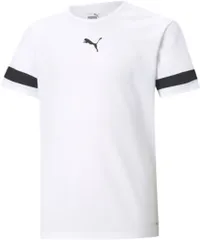 プーマ PUMA サッカー TEAMRISE ゲームシャツ JR 半袖 Tシャツ ジュニア クラブ 部活動 サークル 練習着 トレーニングウェア スポーツウェア プラクティスシャツ  705140 04 PUMAWHITE-PUMABLA