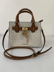 【中古品】Michael Kors マイケルコース HAMILTON ハミルトン サッチェル ショルダーバッグ スモール MKシグネチャー レディース バッグ カバン 【180-251121-em-01-min】