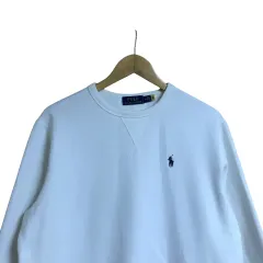 ポロ 新モデルLINE 白 ラウンド スウェット