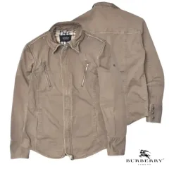 90S バーバリー ウェスタン コットン シャツ ジャケット シャケット M N0826